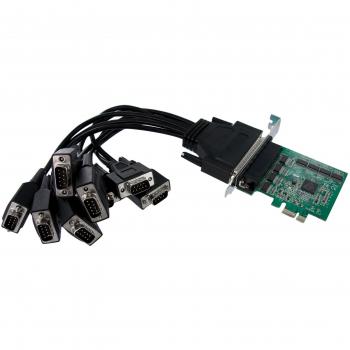 StarTech.com PEX8S952 - Tarjeta adaptadora PCIe de 8 puertos con cable multiconector serie RS232 UART