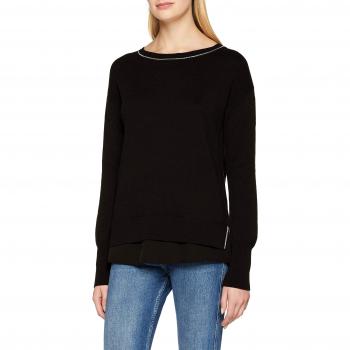 ESPRIT Collection 098eo1i006, suéter para Mujer, Negro