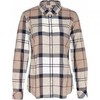 Barbour Women's Bredon Casual Shirt in Beige, Size XL