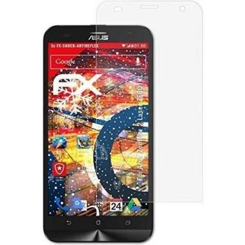 3 x atFoliX Anti-Choque Lámina Protectora de Pantalla Asus Zenfone 2 Laser