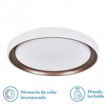 Plafón Luanda LED 72w Marrón con Regulador de Intensidad