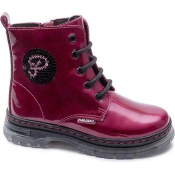 Botas de niña Pablosky de piel con cremallera