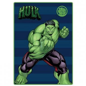 Manta Hulk Marvel 100 x 140 cm, The Avengers Manta The Avengers Hulk 100 x 140 cm Azul Verde Poliéster