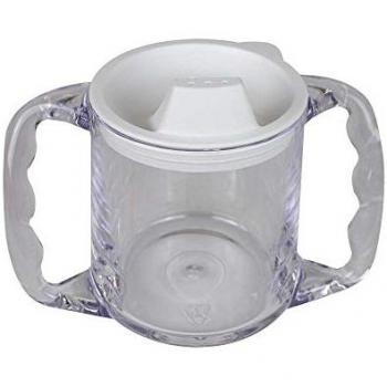 Taza de Policarbonato 300 ml con Doble Asa y Tapa con Tetina