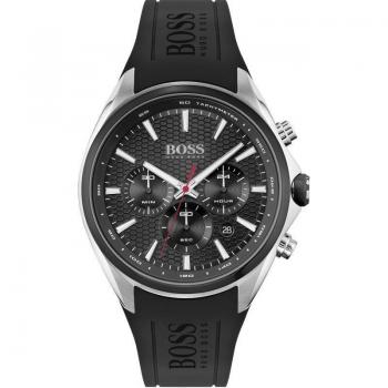 Hugo Boss Distinct Black Silicone Men's Chronograph Watch 1513855