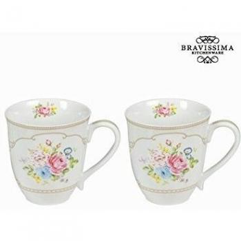 Tazza con scatola j/2 bouquet bian - Kitchen's Deco Collezione by Bravissima Kitchen