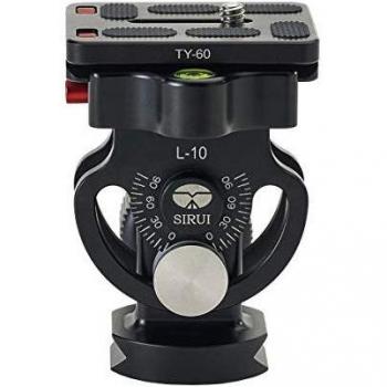Cabeza Neigekopf Sirui L-10 para Monopie - Carga Máxima 15kg, Aluminio, Incluye Placa Rápida TY-60