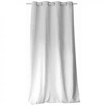 Cortina Opaca de Algodón 135 x 240 cm - Color Blanco - HOME MAISON