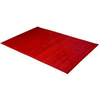 Frandis 220011 - Alfombra de baño, bambú, 50 x 80 cm, color rojo