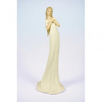 Caprilo Figura Decorativa Resina Mujer Cruzada De Brazos Figuritas. 13 X 11 X 35 Cm.