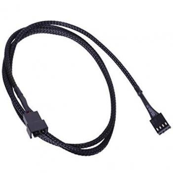 Phobya 4Pin PWM extension 90cm - black Cables Fan cables & adptors