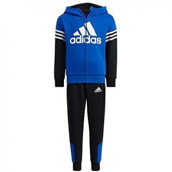 adidas LK BOS FL Set Tracksuit, Bold Blue/Black, 4-5A Unisex-Child
