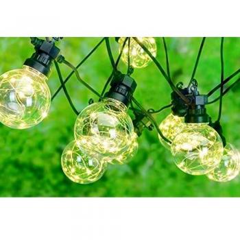 Guirnalda de luces LED microwire con 100 bombillas para fiestas y jardín