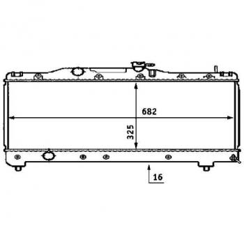 Radiador de refrigeración del motor MAHLE ORIGINAL CR 533 000S