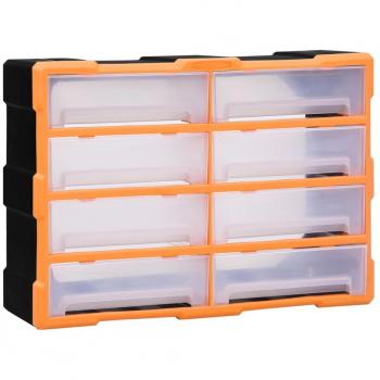 Organizador multicajones con 8 cajones grandes 52x16x37 cm