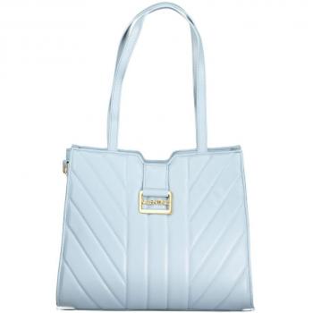 Valentino by Mario Valentino Light Blue Polyethylene Handbag with Chain, Female, Size: ONE SIZE