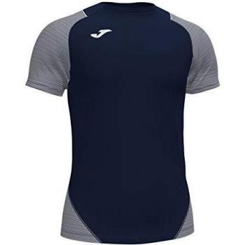 Joma Essential II Camisetas Equip. M/C, Hombre, Marino-Blanco, 2XL-3XL