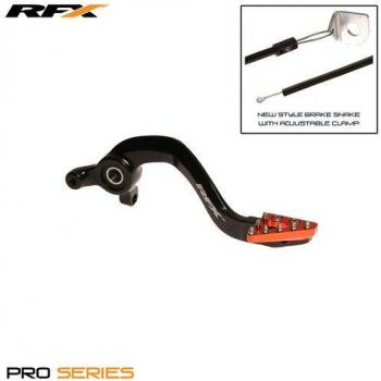 RFX fxrb 50301 99or sólido punta trasero Pedal de freno KTM SX65 09 > en, naranja