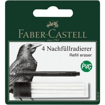 Blíster de 4 gomas de recambio para Bolígrafo Borrador de Precisión Faber-Castell