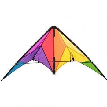 Calypso II Radical Dual-Line Kite for Beginners and Kids Ages 8+, 59x110cm, Includes 20kp Polyester Lines (2x20m)