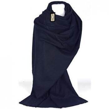 GFM - Pashmina - para mujer negro S5 - Extra Wide Black Large