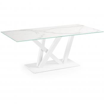 Kavehome Mesa Nyc 180x100, epoxy blanco Kalos Blanco