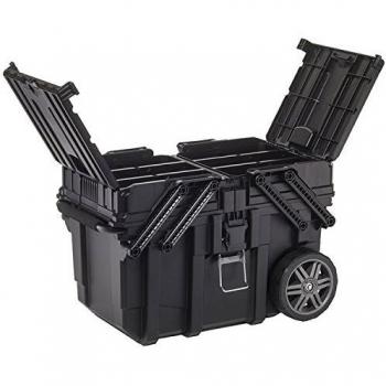 Keter 233743 Job Box - Carro Horizontal, Negro, 62.6 x 35.3 x 39 cm