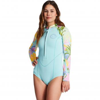 Billabong - Traje de Surf de primavera para mujer 2/2mm Salty Dayz con camiseta de manga larga Rashguard 2 mm