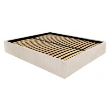 Canapé abatible de pana 180 x 200 cm - Crema - PONTOS de YSMÉE