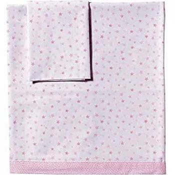 Petit Praia E4521670 - Sábanas de capazo, unisex, color rosa
