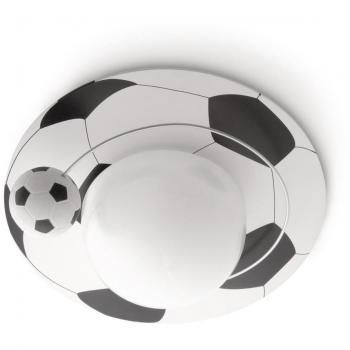 Philips myKidsRoom Calco - Plafón, luz blanca cálida, iluminación interior, 1 bombilla incluida de 15 W, color blanco