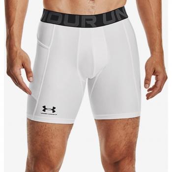 Under Armour HeatGear Compression Shorts - Slim Fit - White - Men's XL