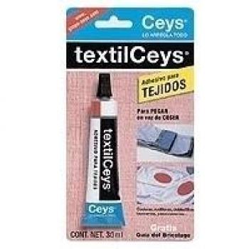 Ceys - Pegamento Textil - Adhesivo específico tejidos - Textilceys - Blister 30 ML