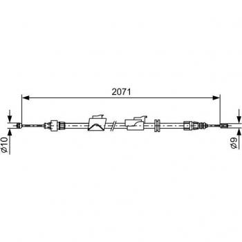 Cable de freno de mano BOSCH 1 987 482 242