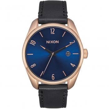 Reloj Nixon A4732763 para mujer, correa de cuero auténtico, cuarzo, 40 mm, resistencia al agua 10 ATM