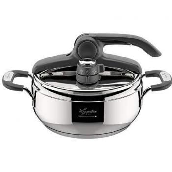 Olla a presión Lagostina Briosa Lagoeasy'Up 3.5 L 22 cm Cromo brillante