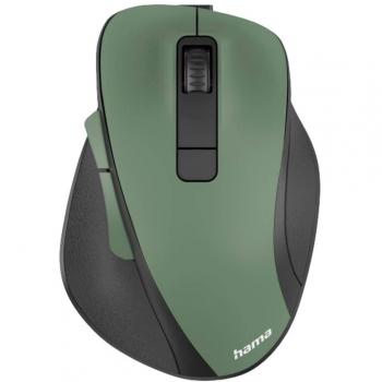 Hama MW-500 Recharge - Ratón óptico ergonómico inalámbrico (6 Botones, 2,4 GHz, 800/1200/1600 PPP, para Ordenador portátil/