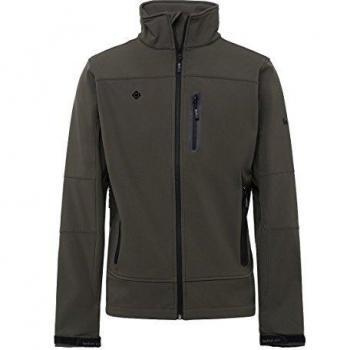 Izas Aren Chaqueta Softshell, Hombre, caki/Negro, L