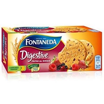 Fontaneda Digestive Galletas de Cereales con Frutos Rojos, 250g