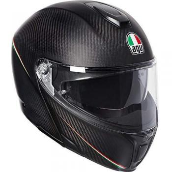 AGV Sportmodular Casco para Moto, Unisex Adulto, Tricolor Matt Carbon/Italy, XX-Small