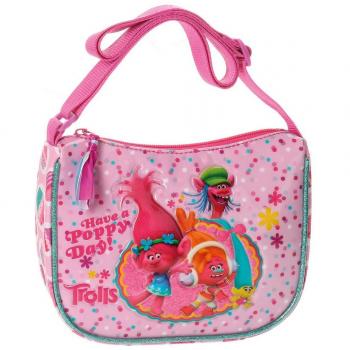 Trolls Happy Bolso Bandolera, 19 cm, 2 litros, Rosa