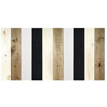 Decowood - Cabecero Vintage Cama Dormitorio, Madera de Pino, Combinado Multicolor Pizarra - Fabricado a Mano en España - Medidas 200 x 80 cm