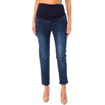 Legging estilo pantalón tejano largo premamá