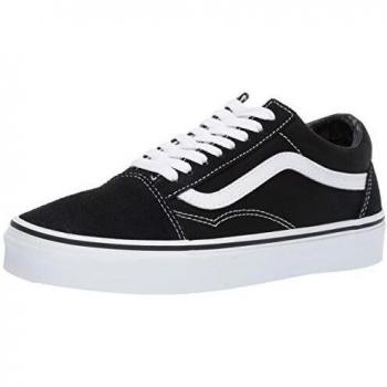 Vans Unisex Old Skool Canvas Sneaker - Black - Size: 10