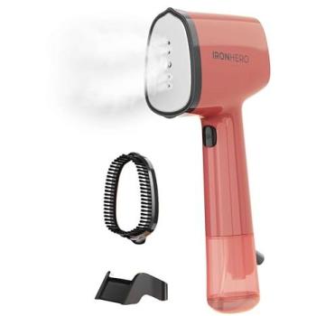 Plancha Vertical Vaporizador Cecotec Ironhero V-1500 Esencial Berry 1500W Suela Cerámica 25g/min