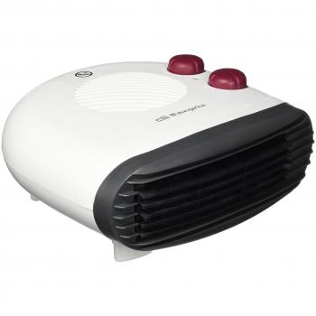 Calefactor Compacto Orbegozo FH 5009, 2000W, con Modo Ventilador y Protección Sobrecalentamiento, Termostato Regulable, Blanco y Gris