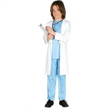 Guirca - Disfraz de médico, talla 3-4 años, color azul