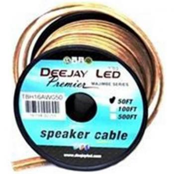 Deejay LED 50' 2-Conductor 16 Gauge Stranded Speaker Connection Cable