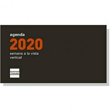 Finocam - Recambio Anual 2020 semana vista vertical Plana P199 español, PL1-64x118 mm