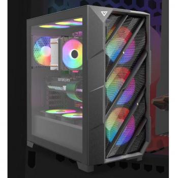 Antec DP503 Midi Tower ATX ARGB Cristal Templado 2xUSB3.0 1xUSB-C Sin Fuente de Alimentación Color Negro